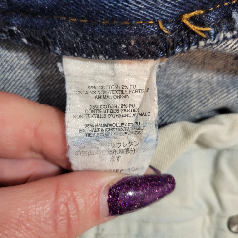 J.Crew 484 Slim Fit Denim Jeans Mens 32x30 Naturally Distressed Grunge Thrashed - Picture 13 of 14